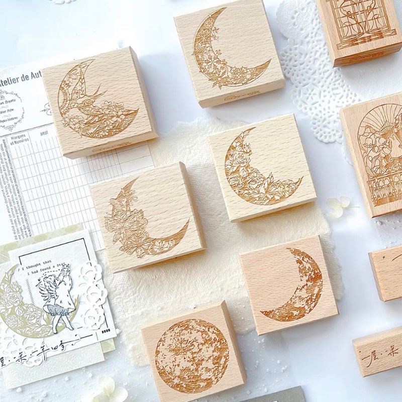 

(Set) Yi Dream House Moon Series Rubber Stamp