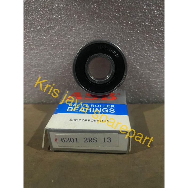 Bearing 6201 2rs- 13mm  As dalam bearing 13mm merk asb
