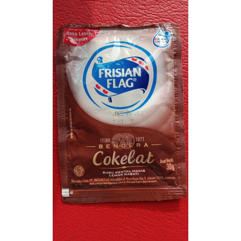 

Frisian flag susu kental manis coklat 1 renceng isi 6 sachet