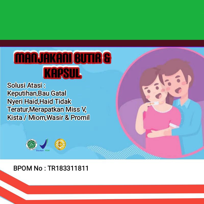 MANJAKANI KAPSUL DAN BUTIR MEMBERSIHKAN KEPUTIHAN /PROMIL