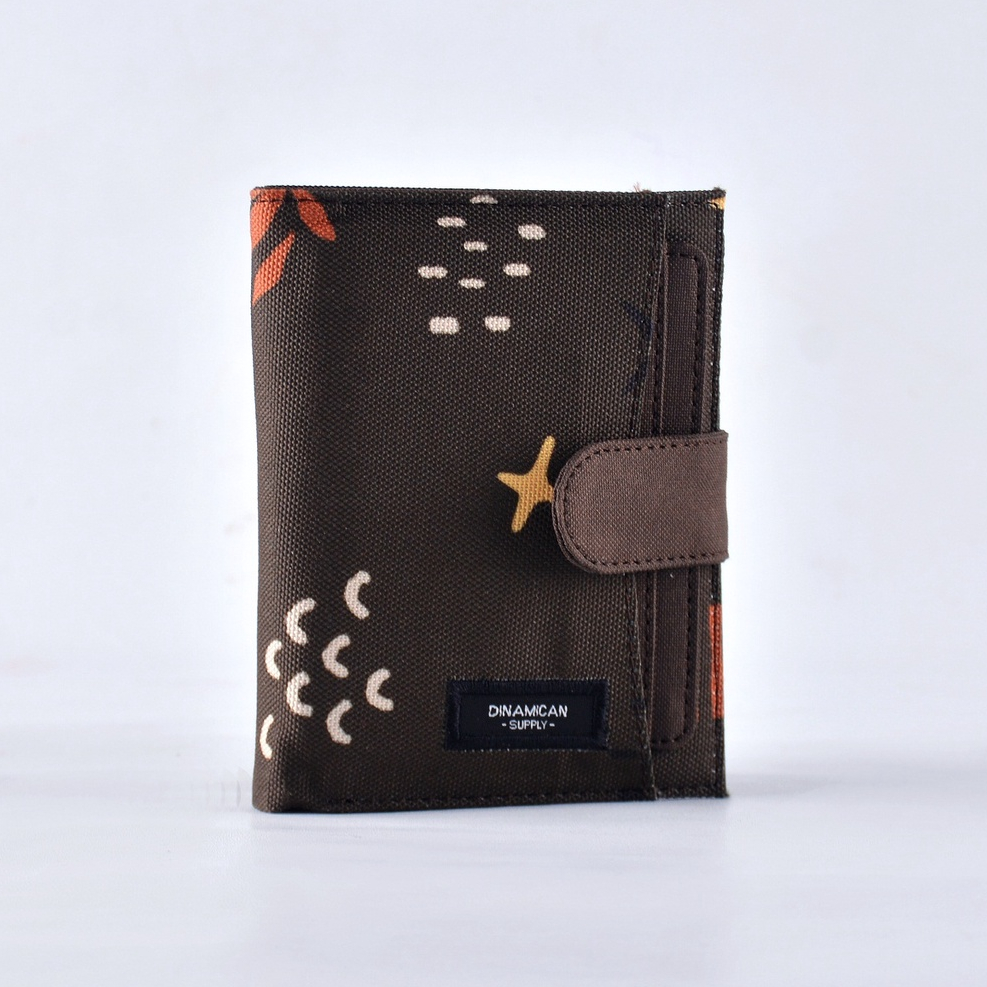 Dompet lipat pria dompet wanita donpet cewek koin cardholder Robin Army Brown Dinamican Supply