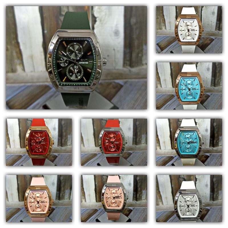 Jam tangan wanita EXPEDITION 6800, tali rubber, ORIGINAL, bergaransi resmi internasional.