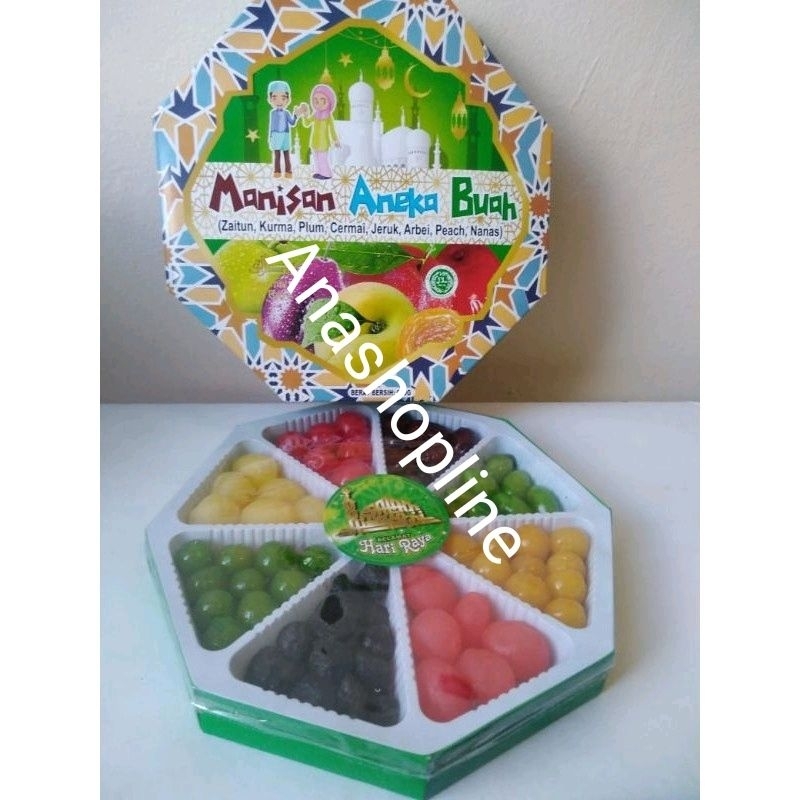 

Manisan Aneka Buah segi 8