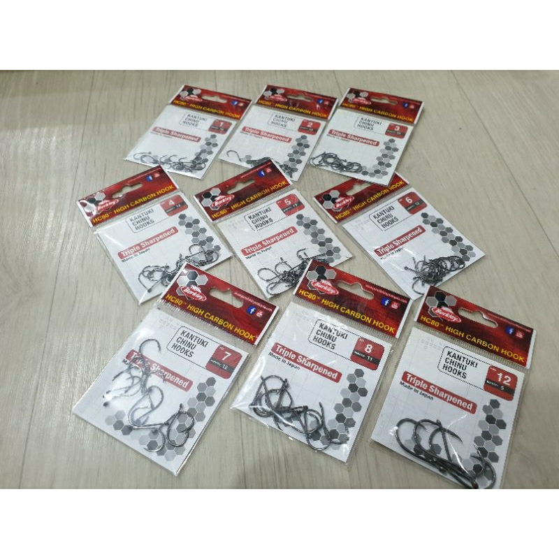 KAIL BERKLEY KANTUKI CHINU HOOKS TRIPLE SHARPERNED