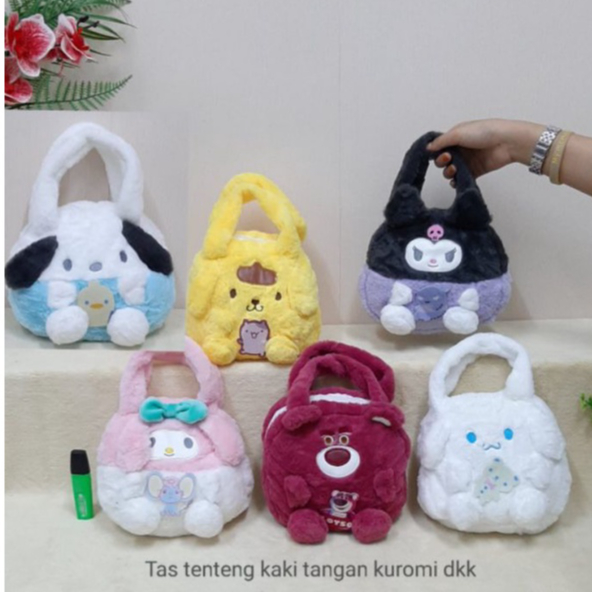 Tas Tenteng Anak Perempuan Pompompurin Lotso Cinamoroll Kuromi