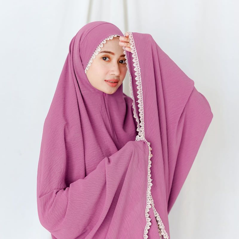 Mukena Crinkle Mukena Dewasa 3 in 1 Lesti