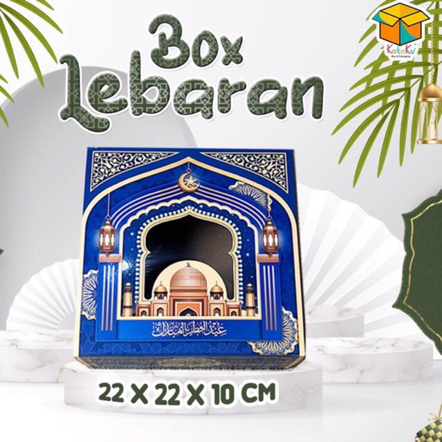 

Box hampers lebaran/kotak hampers gambar masjid 22x22x10