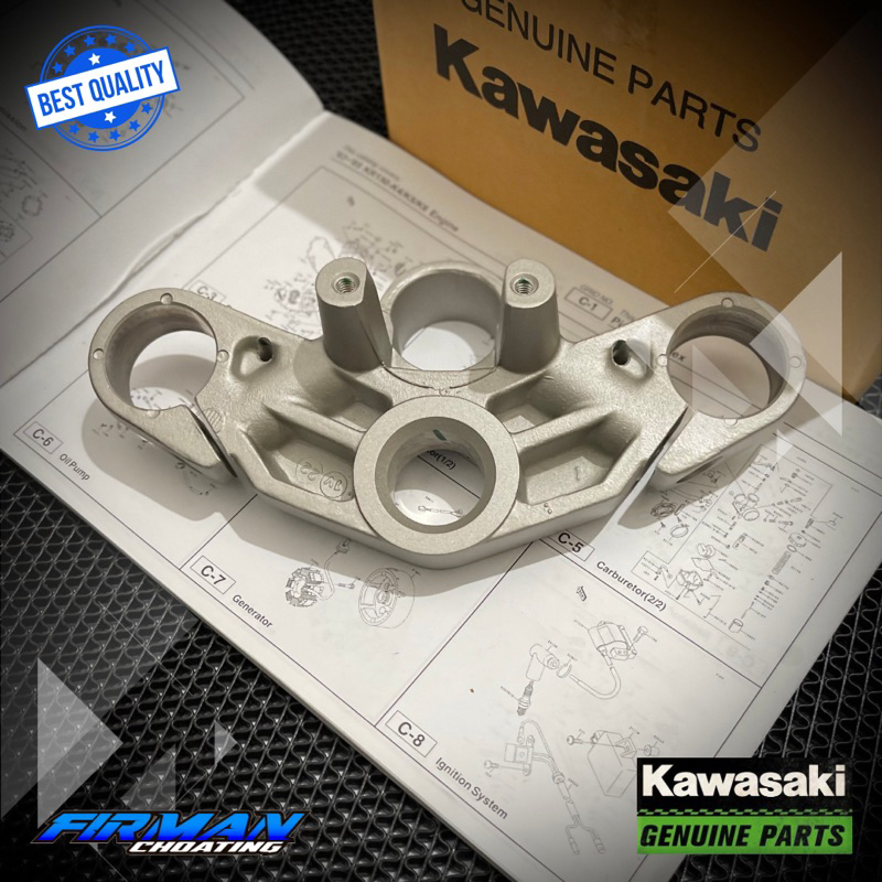 SEGITIGA ATAS HOLDER FORK UPPER NINJA RR ORIGINAL KAWASAKI 44039-1273-KG