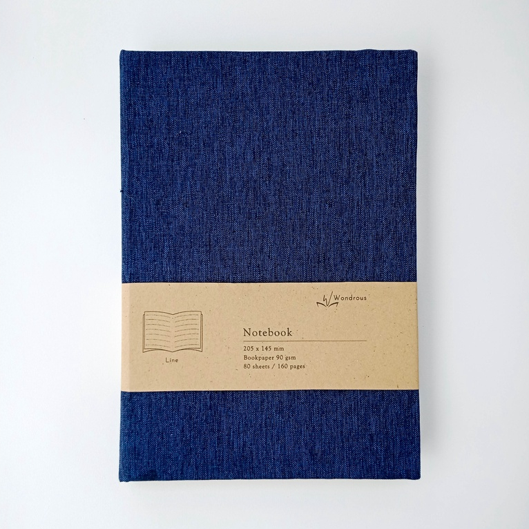

Bujo 2023, A5 Notebook Wondrous - Navy Blue