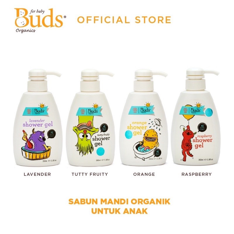 Buds Organics Kids Shower Gel 350 ml Sabun Mandi Anak