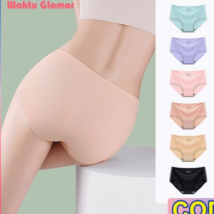 Celana Dalam Wanita Seamless CD Premium Fashion Es Sutra CD Pkaian Dalam Grosir 810