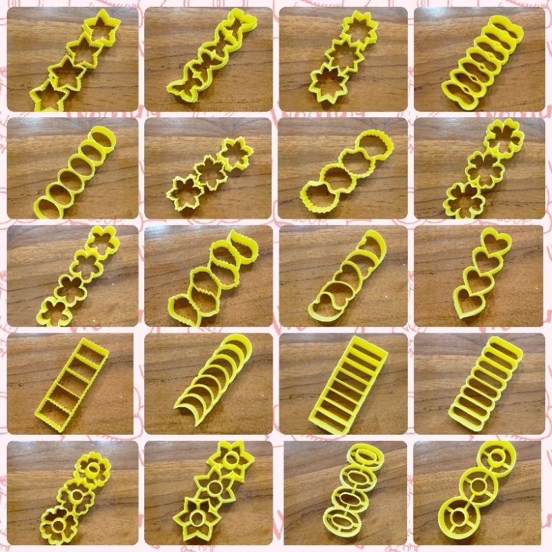 Cutter Cetakan Kue Kering Nastar Kue Kacang Biscuit Kastengel Lebaran Plastik Kuning