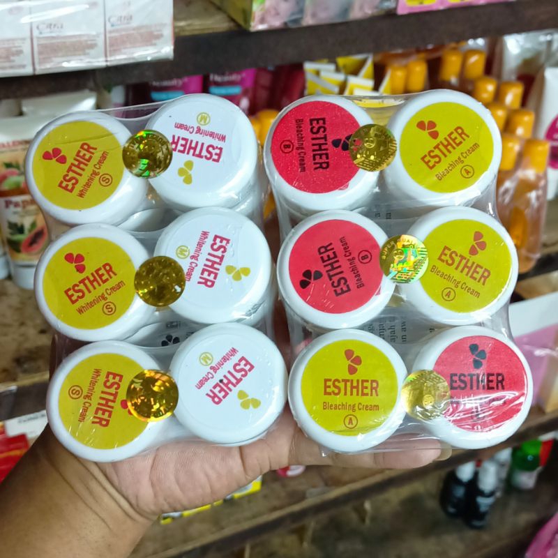 Per Pack Isi 6 Paket - Cream Ester Mini Ab &amp; Sm Embos Esther Mini Holo Gold