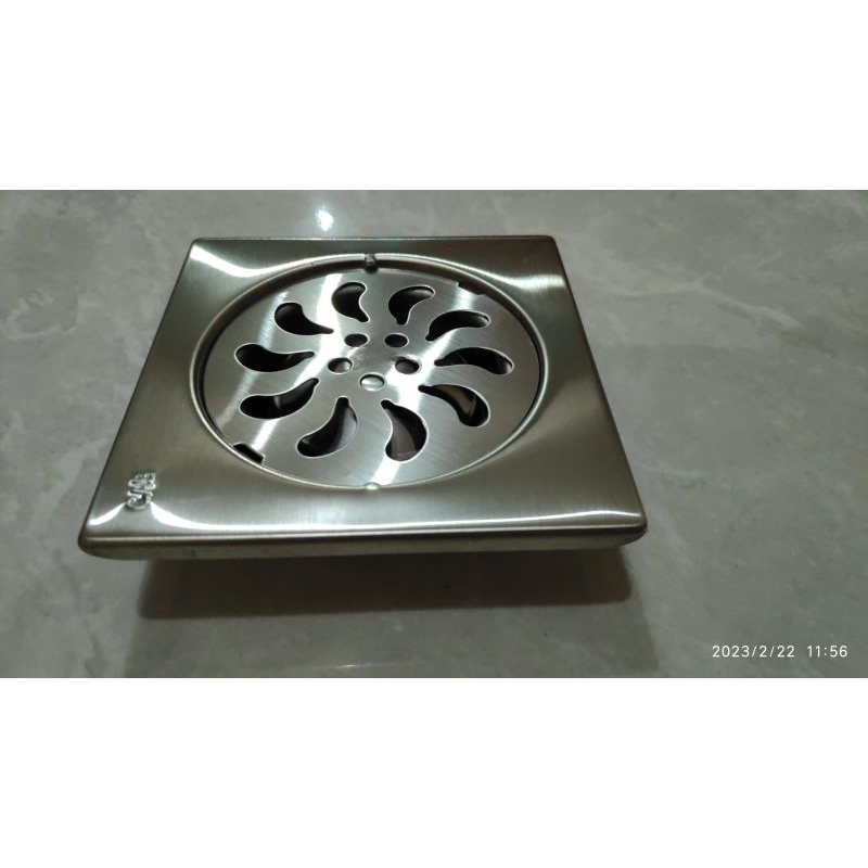 Afur Stenlis CAB size 10x10 cm / floor drain untuk Lantai Kamar Mandi / Teras / Saringan
