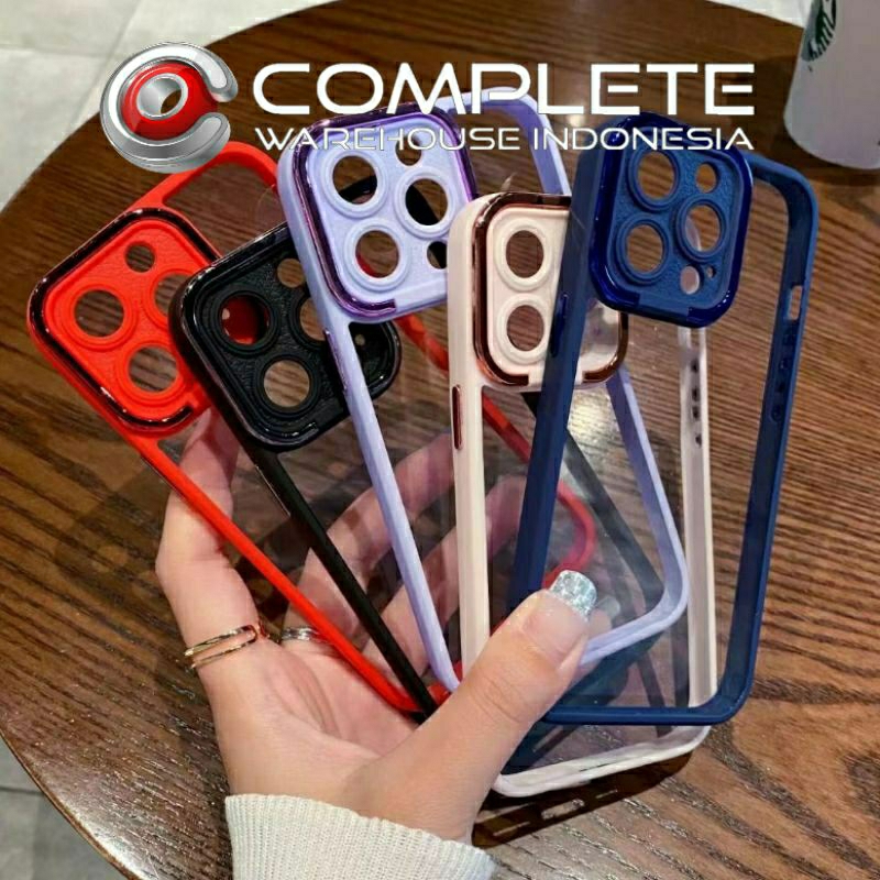 CASE CLEAR CHROME OPPO A74 4G / OPPO A95 4G / OPPO F19 / OPPO A5S / OPPO A12