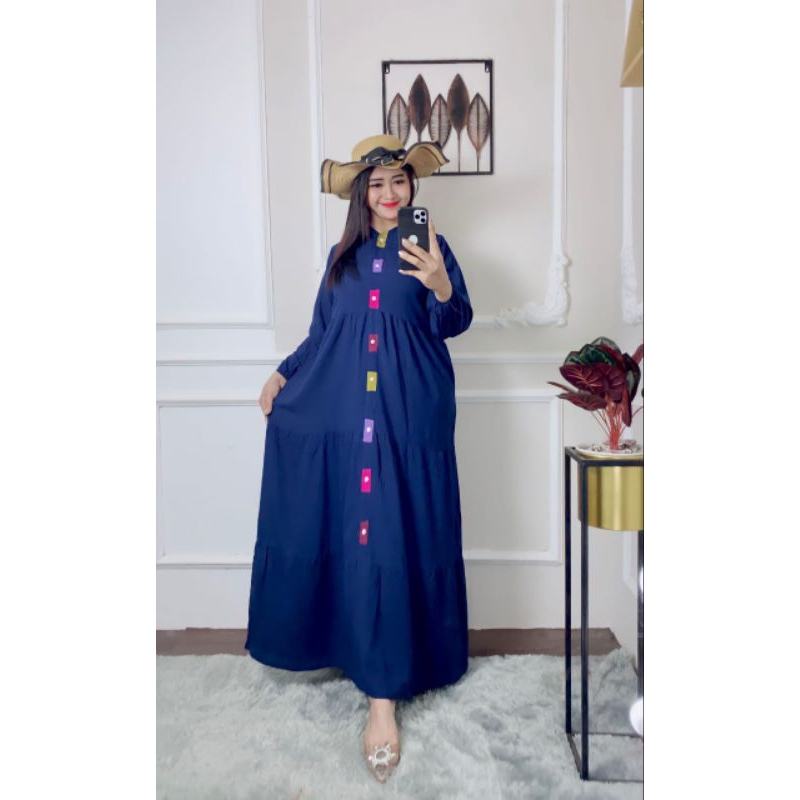 [BISA COD] MIDI DAN GAMIS KIRANIA DRESS//Mididress susun viral/Gamis viral