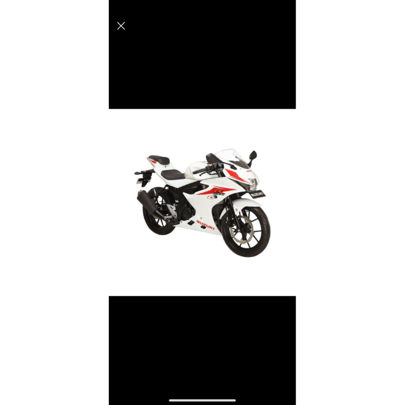 STIKER STRIPING MOTOR GSX 150 R 2017 PUTIH