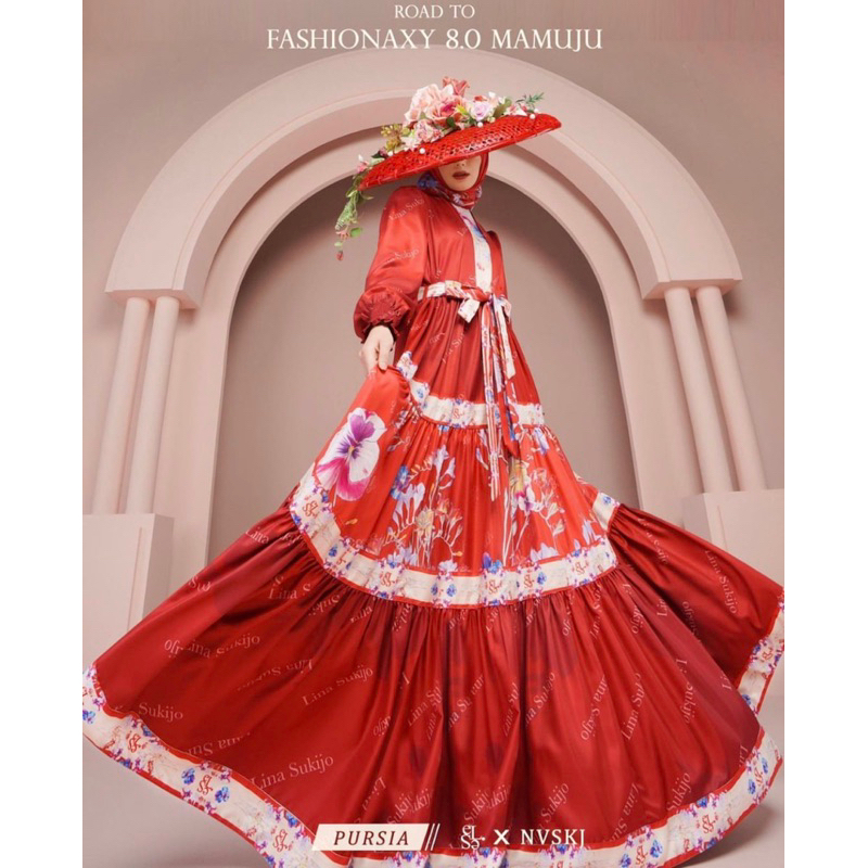 Lina Sukijo Pursia Dress Scarf Voal