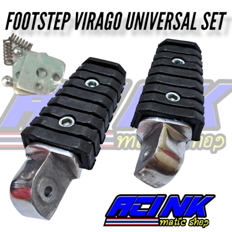 Step Karet Virago Model Yamaha RXking Di PNP Semua Motor (Universal) Set 2Biji