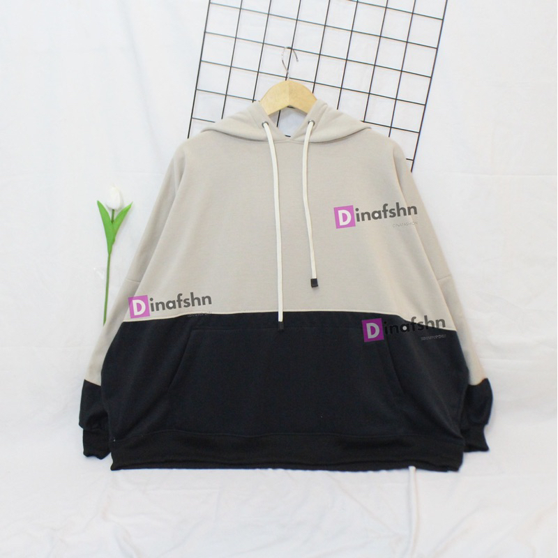 HOODIE COMBIE OVERSIZE XXXL SWEATER HOODIE OVERSIZE WANITA TOPI DUA LAYER