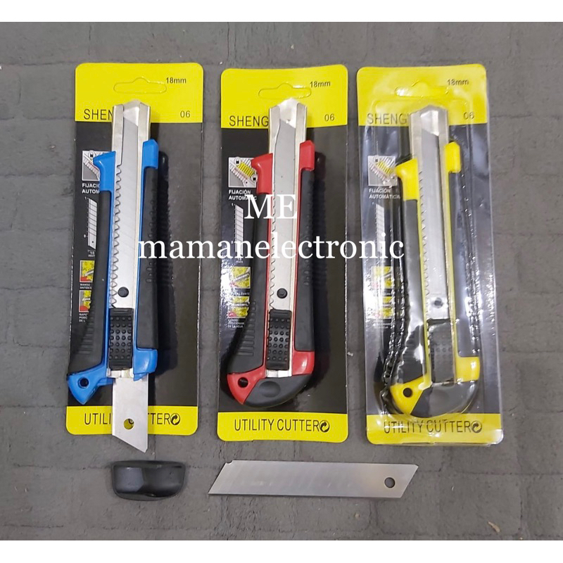 Cutter Kater Karter Besar Shengwei 18mm / Cutter Utility Shengwei