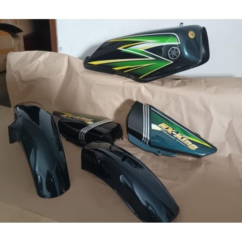 BODY SET RXKING RX KING HIJAU 2003 STIKER LAPIS CLEAR