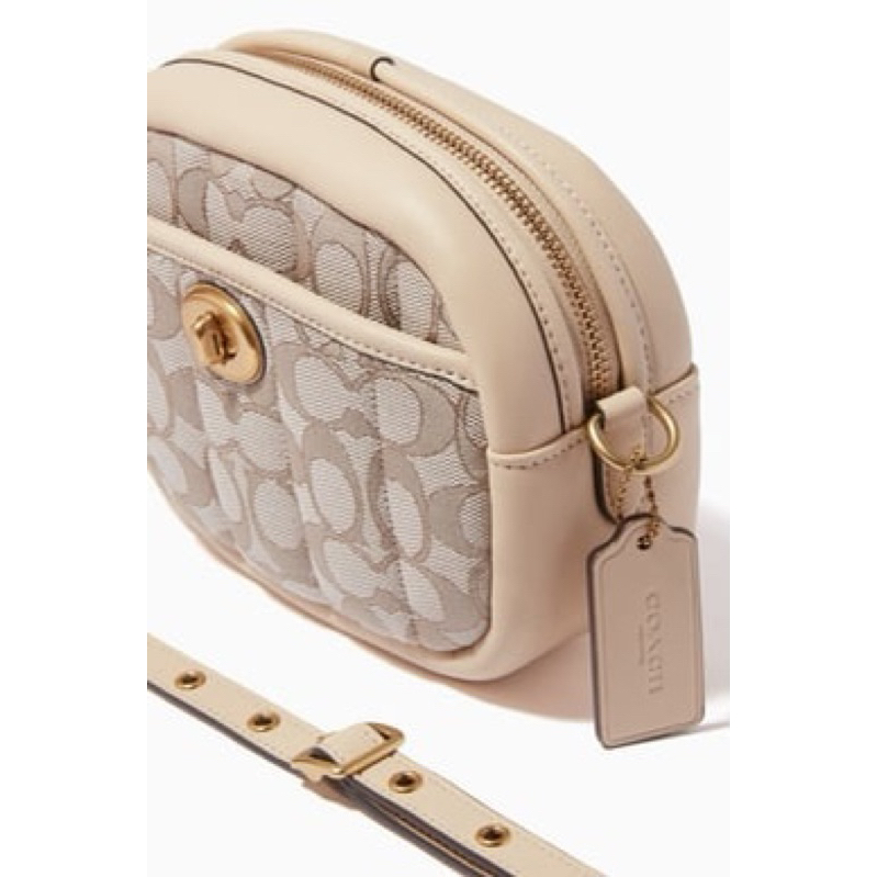 Coach Small Camera Bag In Signature Jacquard With Quilting (C5275)