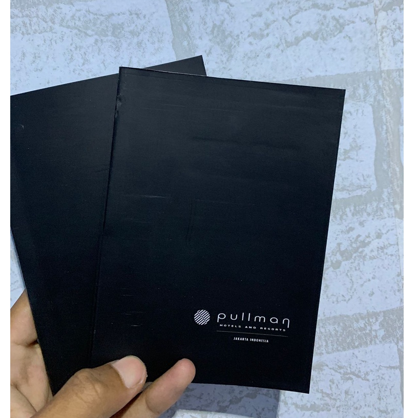 

Notebook A6 pullman logo Kanan bawah + laminasi GLOSSY