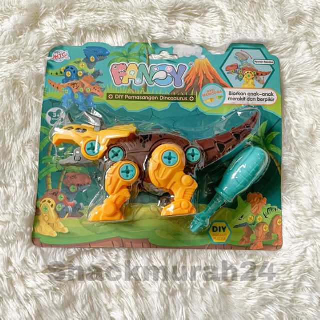 Mainan Robot Dinosaurus DIY JUMBO Bongkar Pasang