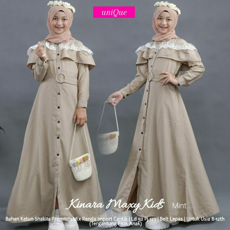 KINARA MAXI KIDS // DRESS ANAK // UNIQUE