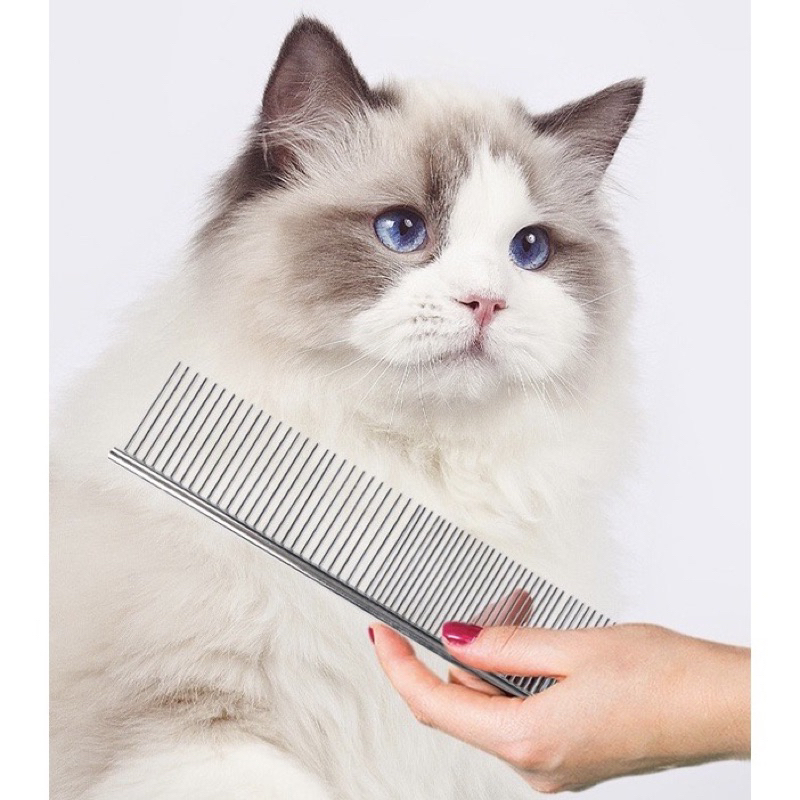 sisir comb anjing kucing pet hair brush metal