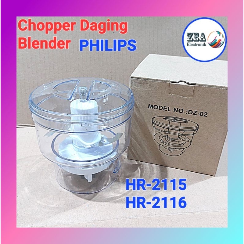 Chopper Daging Blender Philips HR-2115/2116 Penghalus Daging