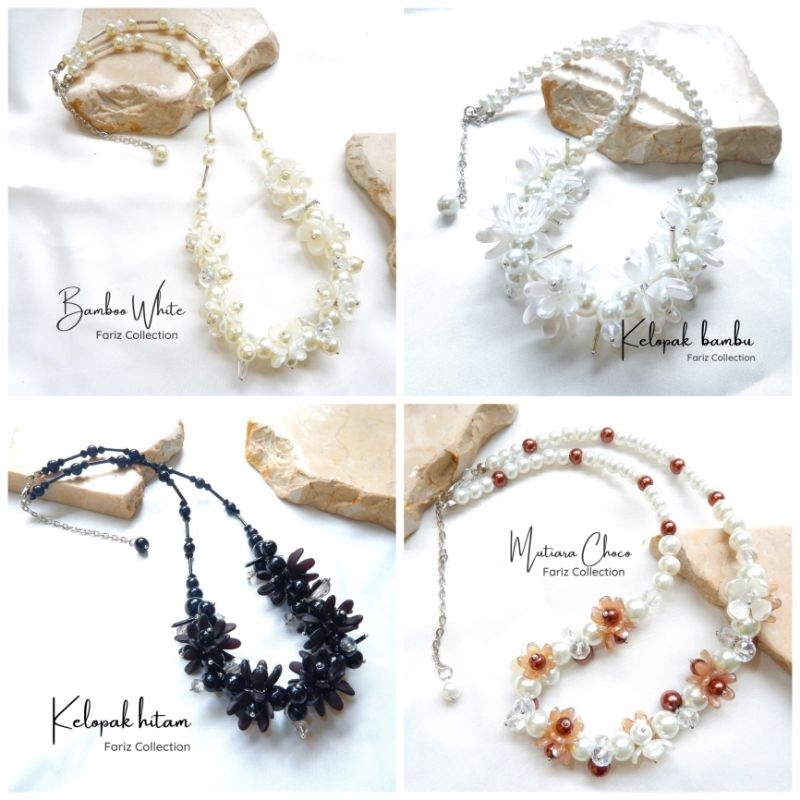 Kalung Mutiara Hijab Kalung Hijab Kalung  Kristal Kalung Choker Kalung Daily Hijab