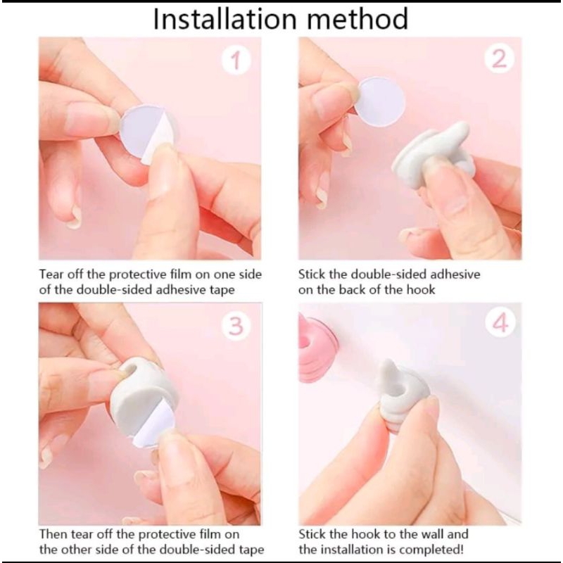 Klip Holder Kabel USB Bentuk Jempol Tangan Kreatif