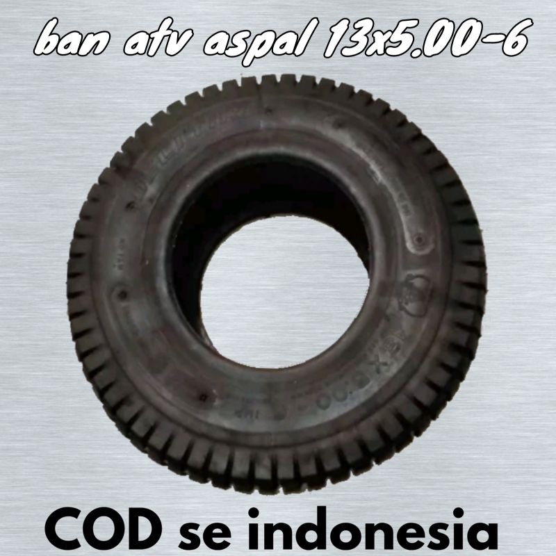 ban mini atv aspal - ban atv ring 6 - ukuran 13x5.00-6 tubless