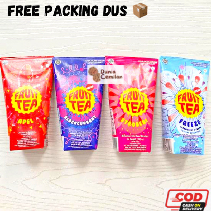 [TERMURAH!!] Fruit Tea 200ml - Minuman Teh Buah Fruittea SEGITIGA