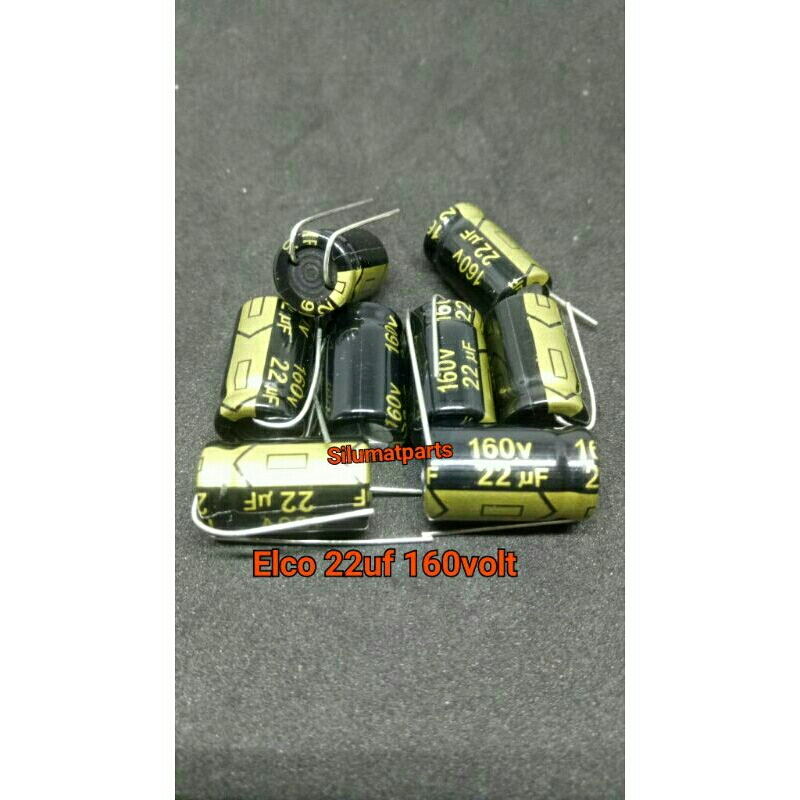 Elco 22uf 160v / Elko 22 uf 160 volt / Kapasitor Capasitor 22uf 160v