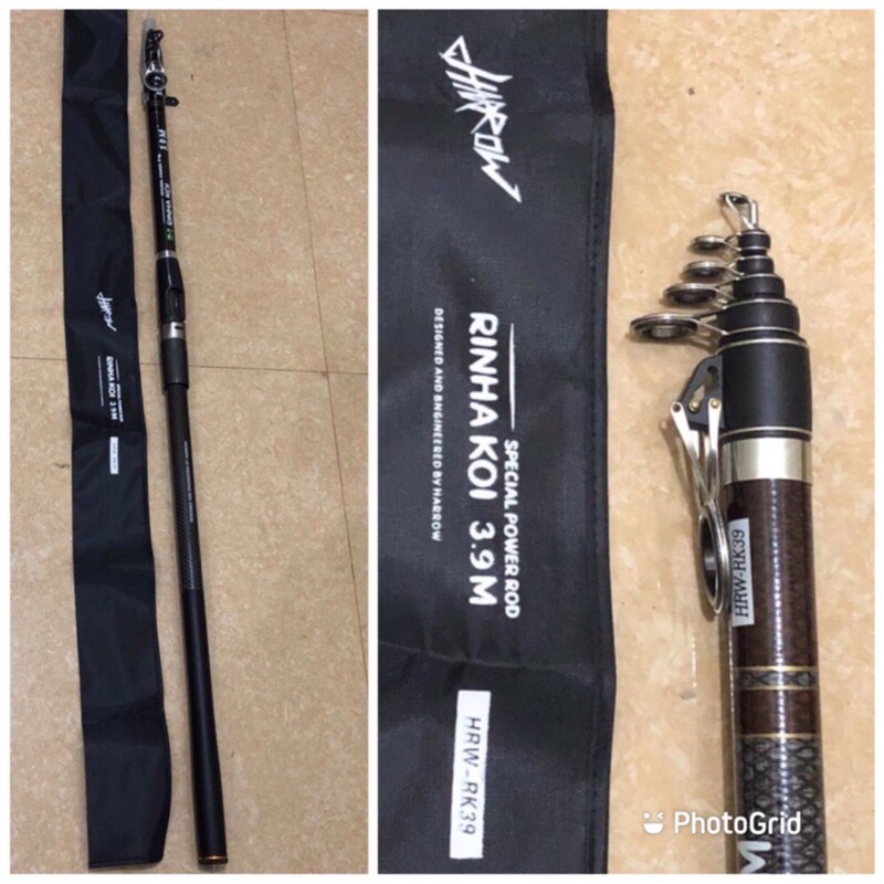 Joran Pasiran Surf Telescopic 390 420 450 Harrow Rinha Koi Special Power Rod