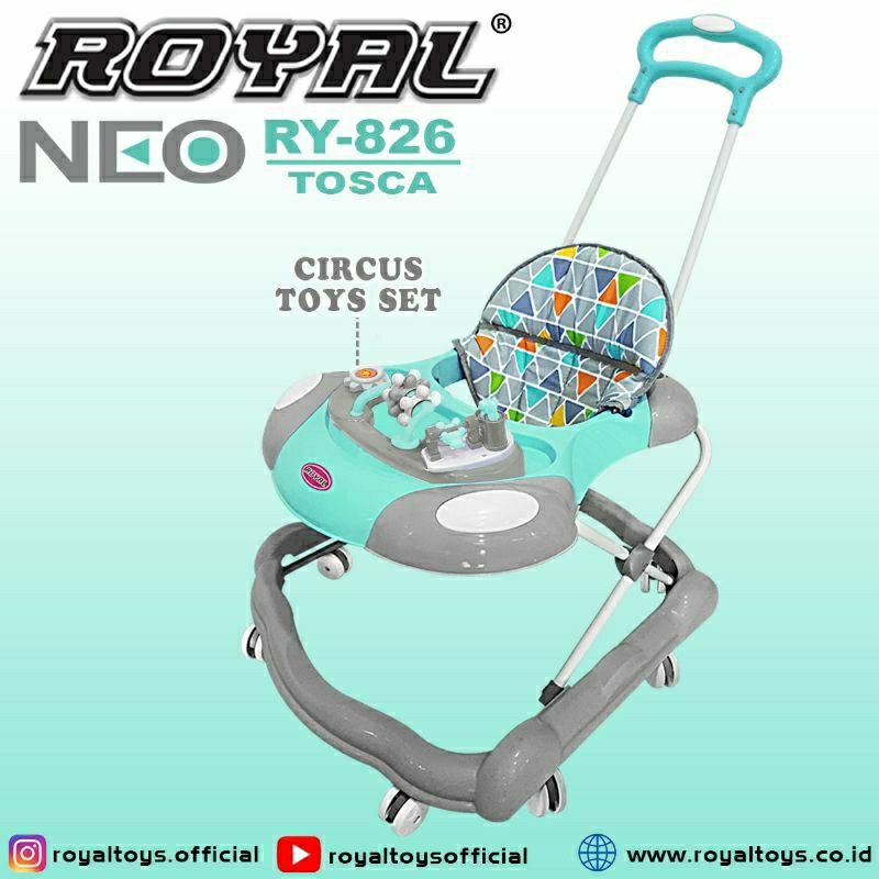 Baby Walker merk ROYAL RY 839 S NEO / 826 S NEO / Baby Walker Bayi RY-839 RY-826