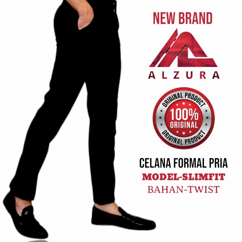 CELANA PANJANG FORMAL PRIA MODEL SLIMFIT BAHAN TEBAL BONUS CELANA DALAM