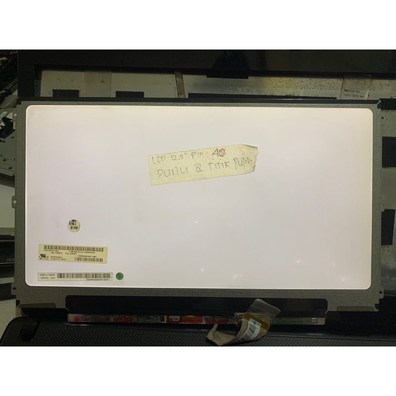 led layar laptop lcd slim 12.5 inch 40 pin slim kuping 6 kanan kiri