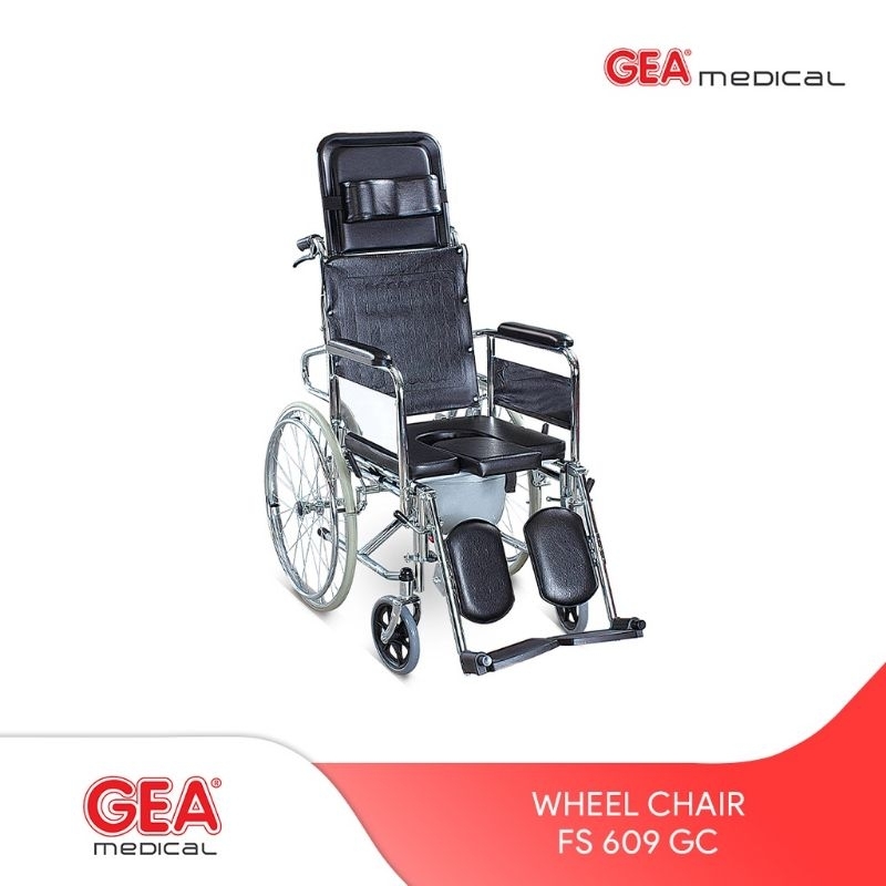 Kursi Roda GEA 3in1 FS 609 GC Commode Chair