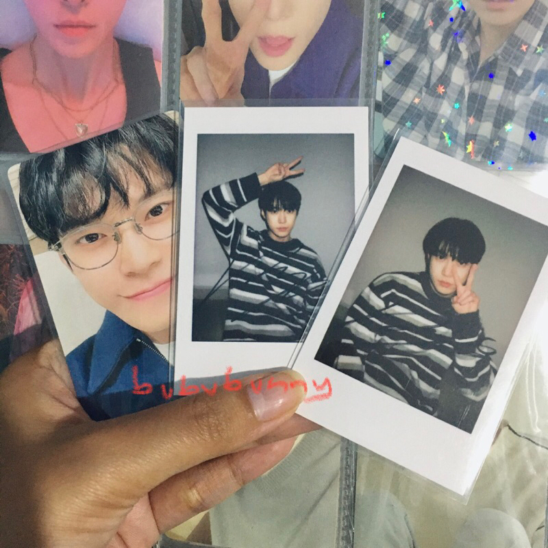 Polaroid pc yizhiyu withfans sticker favorite nct 127 doyoung round 2 4 yzy bene fansign album doy p