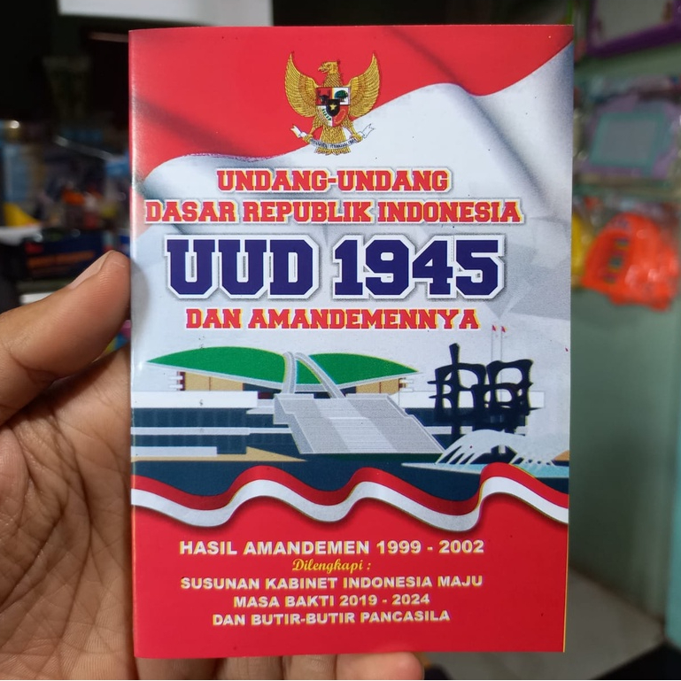 Buku UUD 1945 Kecil Mini Simple Saku - UUD 45 dan Amandemen