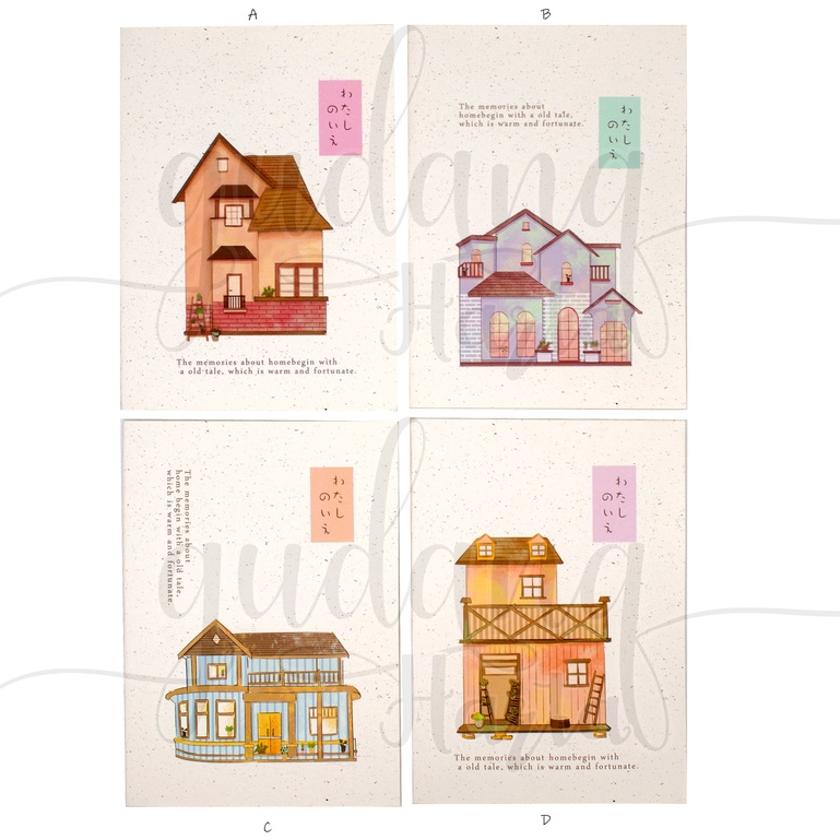 

Notebook A6 My Home Buku Tulis Motif Rumah Lucu Notepad GH 308222