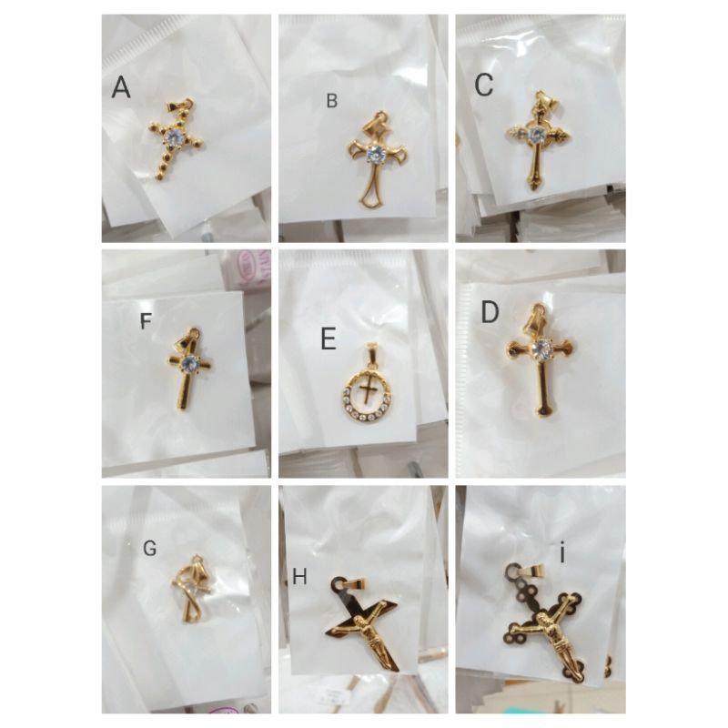 RL469. Liontin Salib titanium untuk bandul kalung