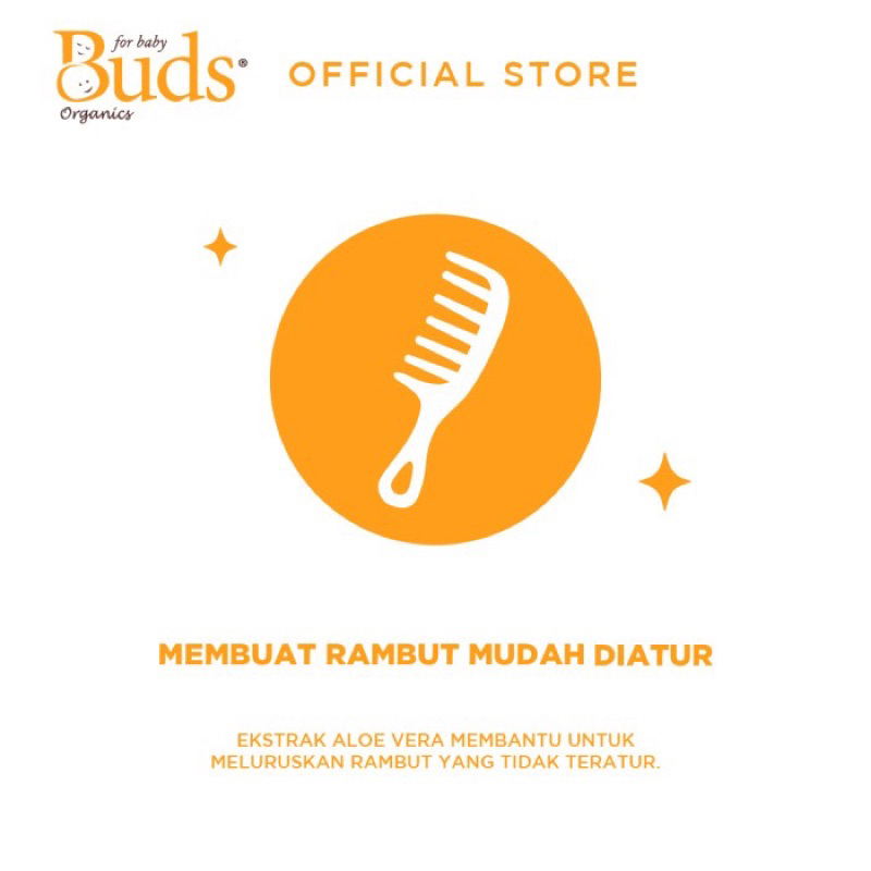 Buds Organics Kids Conditioner 100ml - Kondisioner Penghalus Rambut Anak