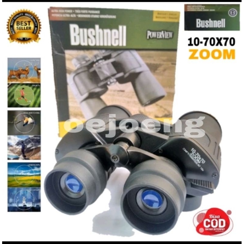 Teropong Bushnell Teloskop Bushnell 10X70X70 ZOOM