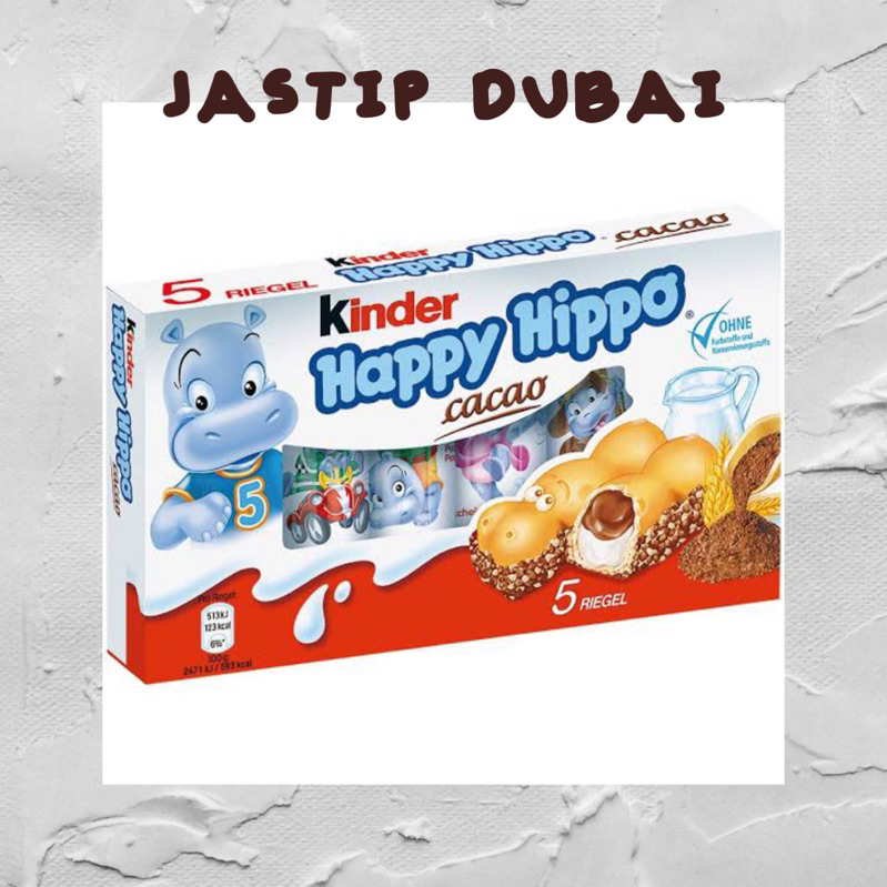 

READY STOCK SIAP KIRIM KINDER HAPPY HIPPO IMPORT DUBAI + BONUS