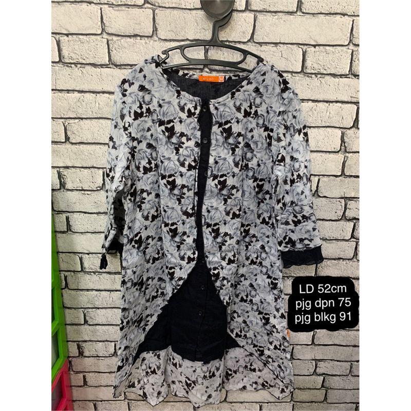 Dress Kancing Merk Dual